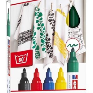 Marcadores Edding 4500 Set Tela Surtidos X 5 Colores
