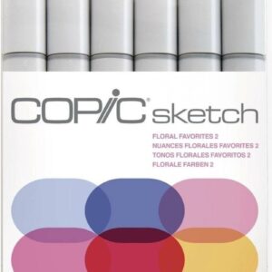 Marcadores Copic Sketch X 6 Tonos Florales Favoritas Ii