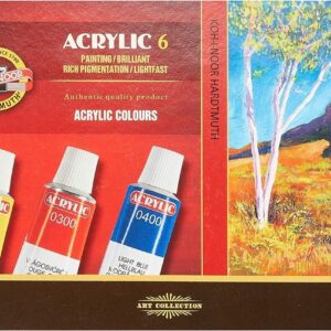 Acrilicos Pomos Koh-i-noor X 6 Colores