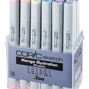 Marcadores Copic Sketch X 24 Manga Illustration Doble Punta