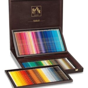 Lapices Caran D´ache Pablo X 120 Resistente Agua Caja Madera