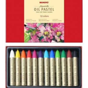 Oleo Al Pastel Mungyo Extra Soft Acuarelables X 12 Colores