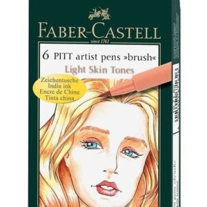 Marcadores Pitt Artist Brush Light Skin Tones Set X 6