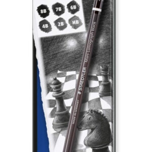 Staedtler Lapiz Mars Lumograph Black X 6 En Lata