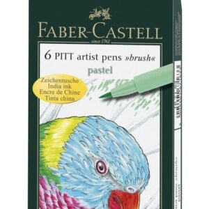 Marcadores Pitt Artist Brush Pastel X 6 Faber Castell