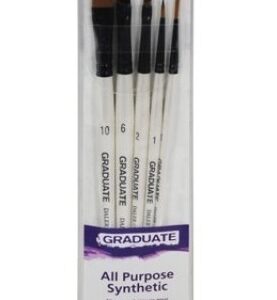 Pinceles Set Classic Daler Rowney X 5 Pelo Sintetico