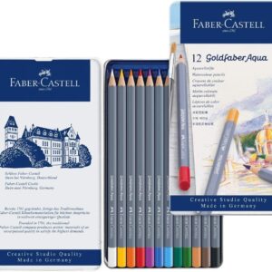 Faber Castell Lapices Goldfaber Acuarelables X 12 Caja Metal