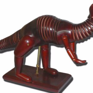 Dinosaurio Articulado Madera 70 Cm Boceto Modelo Sketch