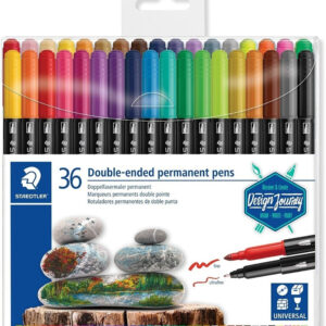 Staedtler Marcadores Doble Punta Permanentes X 36 Twin Tip