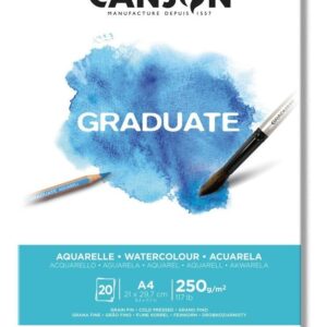 Canson Block Graduate Acuarela 250 Grs A4 X 20 Hojas