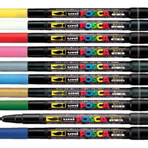 Marcadores Posca Uni Pcf-350 X 4 Unidades Brush
