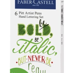 Marcadores Pitt Artist Lettering Jardin Set X 6 Faber Castel