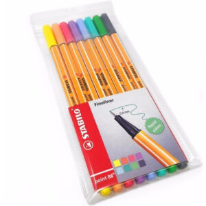 Microfibra Stabilo Point 88 X 8 Pastel Tu-libreria