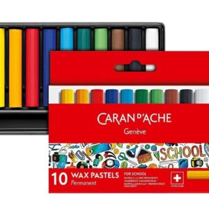 Pasteles Cera Permanentes Caran Dache School X 10 Unidades