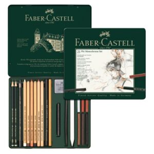 Faber Castell Pitt Monochrome Set X 21 Elementos