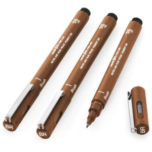 Uni Pin Brush Tinta Pigmentada Sepia