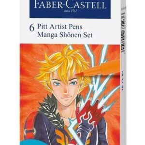 Marcadores Pitt Artist Brush Manga Shonen X 6 Faber Castell