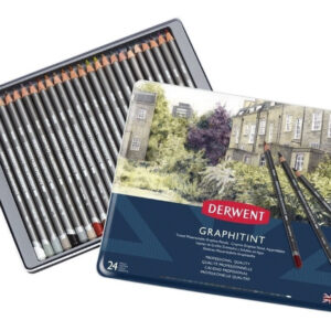 Lapices Derwent Graphitint X 24 Caja Metalica Tu-libreria