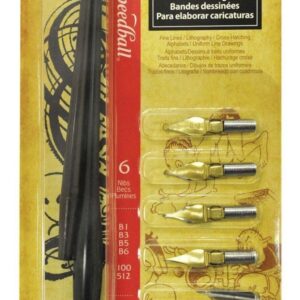 Set Speedball Plumas Elaborar Caricaturas