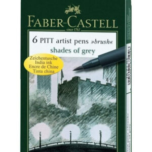 Marcadores Pitt Artist Shades Of Gray Set X 6 Faber Castell