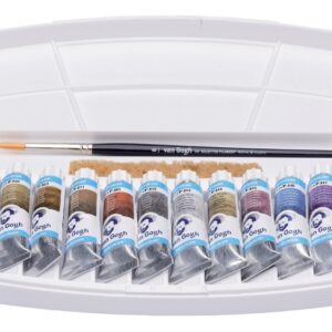 Acuarelas Profesionales Tubo Van Gogh X 12 Metalic / Interf