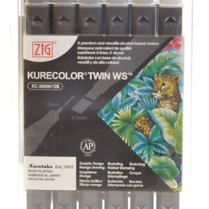 Kurecolor Marcadores Grises Twin Ws X 12 Kc 3000 Frios