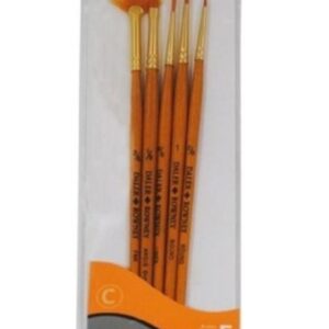 Pinceles Set Daler Rowney Gold Taklon X 5 Sintetico Nº1