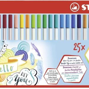 Stabilo Marcadores Pen 68 Brush X 25 Lata Punta Pincel