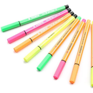 Stabilo Mini Microfibra 88 + Marcador 68 X 8 Neon