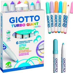 Marcadores Giotto Turbo Giant Pastel X 6 Colores