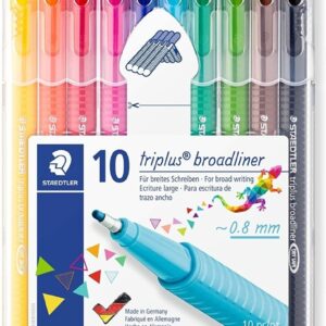 Marcadores Staedtler Triplus Broadliner X 10 Colores 0.8mm