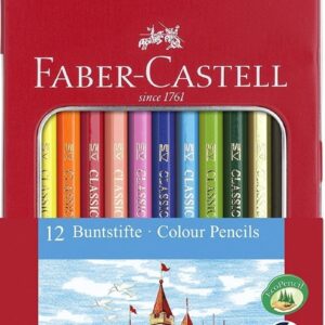 Lapices Faber Castell Hexagonal Lata X 12 Con Ventana