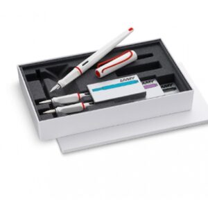 Lamy Joy Set Lata Blanco Y Rojo 3 Plumas + 3 Cajas Cartuchos