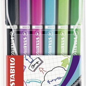Microfibras Stabilo Sensor Set X 6 Colores