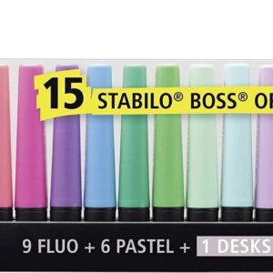 Resaltador Stabilo Boss 15 Colores Deskjet
