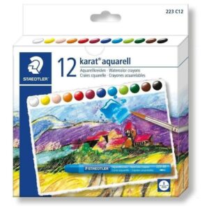 Crayones Acuarelables Staedtler Karat X 12