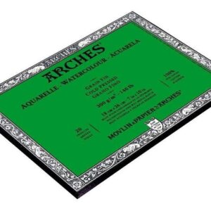 Canson Arches Block Acuarela 18x26 Cm 20 Hs 300 Grs Fino