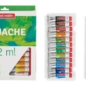 Art Creation Set Goauche Temperas X 24 Pomos
