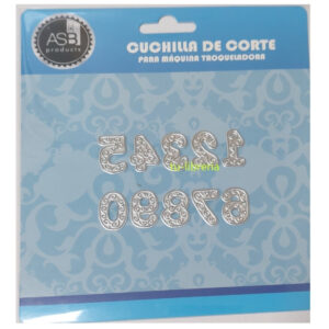 Scrapbook Troqueles Numeros 21 X 14 Mm 10 Piezas Cuchillas