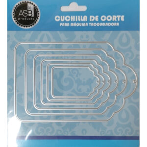 Scrapbooking Troqueles Etiquetas Tags X 6 Medidas Cuchillas