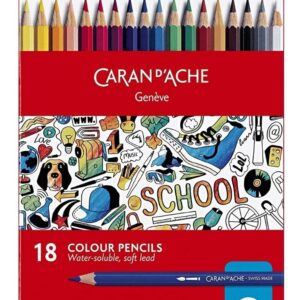 Caran Dache Lapices Linea Escolar Acuarelables X 18 Carton