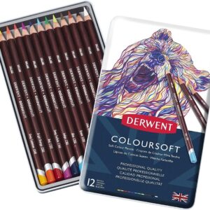 Derwent Coloursoft Lapices X 12 Caja Metalica