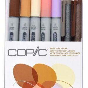 Marcadores Copic Ciao X 7 People Doble Punta Doodle Kit
