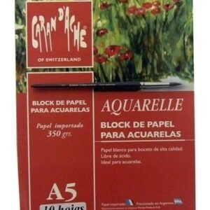 Block Aquarelle Caran Dache A5 10 Hs 350 Grs Acuarela