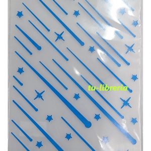 Carpeta Embossing Relieve 10 X 15cm Textura Estrella Fugaz