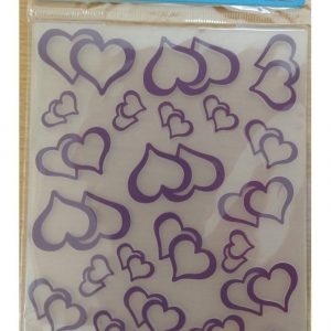 Carpeta Embossing Relieve 10 X 15cm Textura Corazones