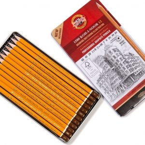 Lapices Grafito Koh-i-noor Triangulares Lata X 12