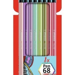Marcadores Stabilo Pen 68 Nuevos Colores X 8 Pastel