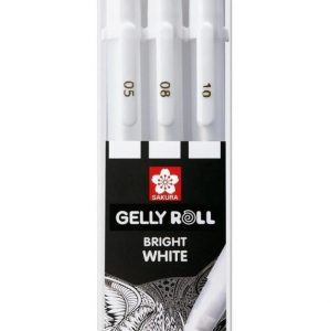 Sakura Gelly Roll Set 3 Bolígrafos Gel Blanco F/m/b