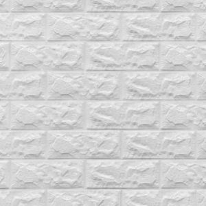 Placas 3d Autoadhesivas Pared Ladrillo Blanca 70 X 77 Cm X 1